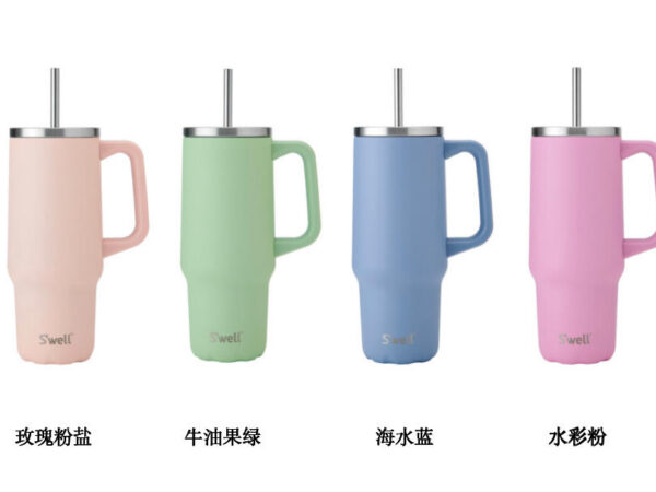 S’well  XL TUMBLER 880ml不锈钢畅饮吸管杯